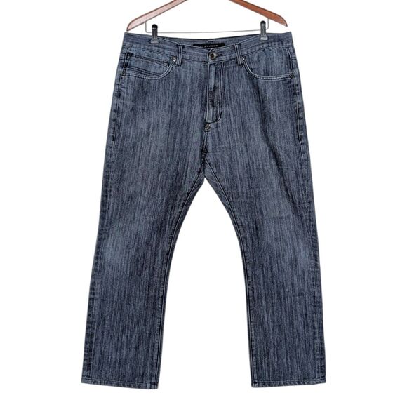 Sean John Marcus Jeans 36x30 Distressed Blue Straight Leg Y2K Grunge - Picture 1 of 10